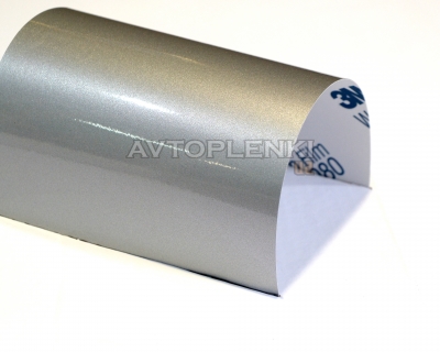 Серебристая глянцевая пленка 3М 1080 G120 Gloss White Aluminium